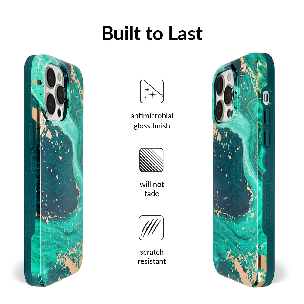 Emerald Marble iPhone Case - Image 5