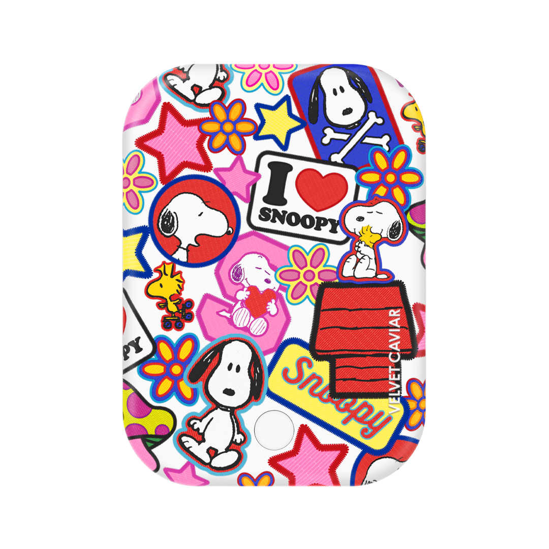 Snoopy Patchwork Portable MagSafe Charger Power Pack