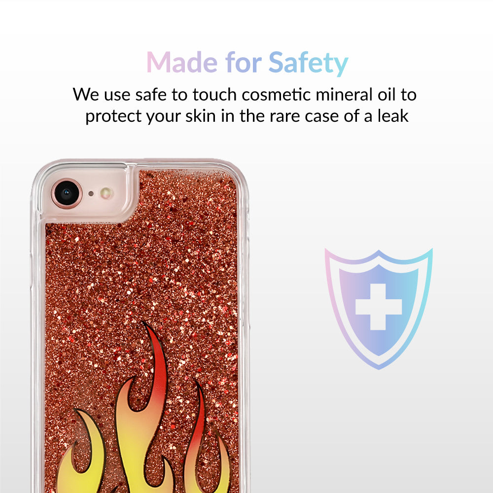 Glitter Flames iPhone Case by Nessa - Image 6