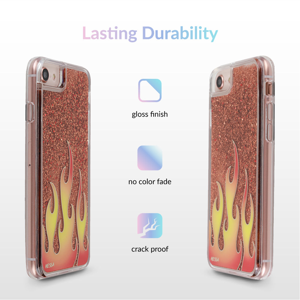 Glitter Flames iPhone Case by Nessa - Image 5