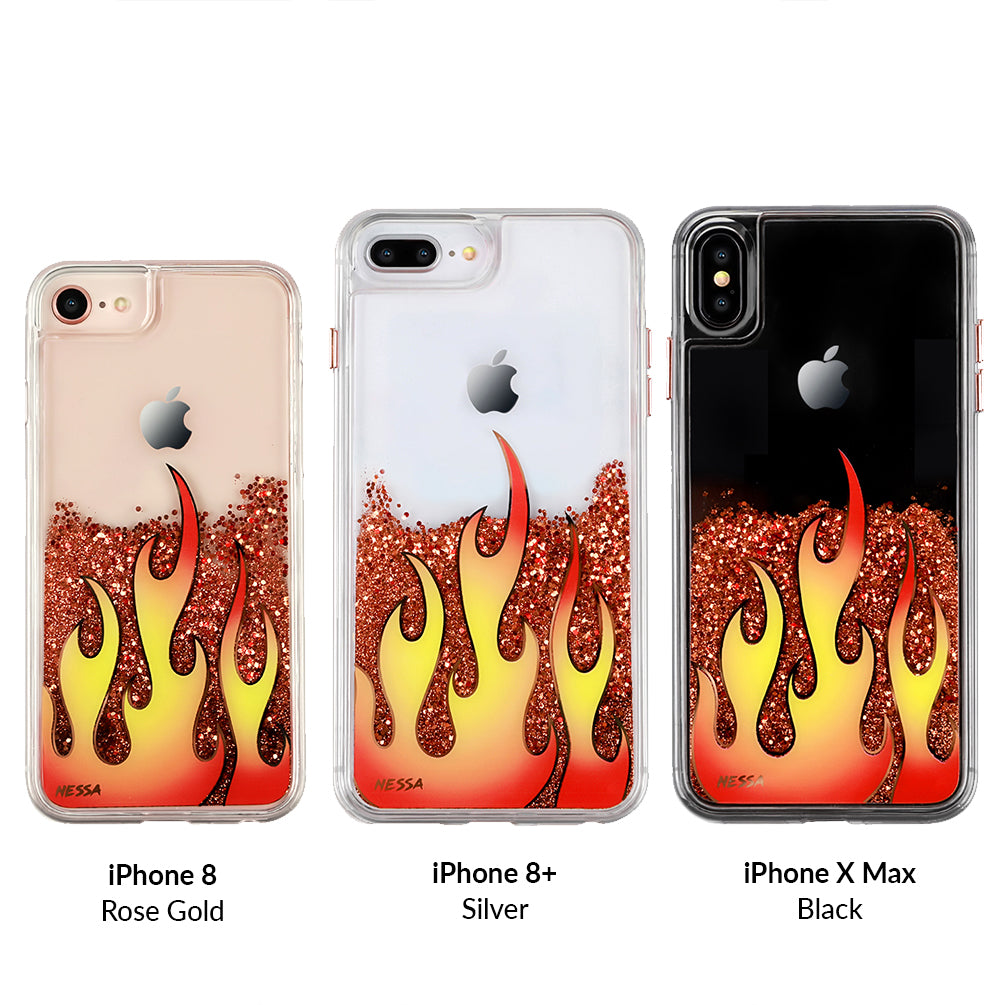 Glitter Flames iPhone Case by Nessa - Image 8