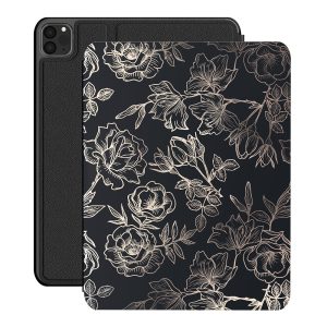 Floral Rose Gold Chrome iPad Case