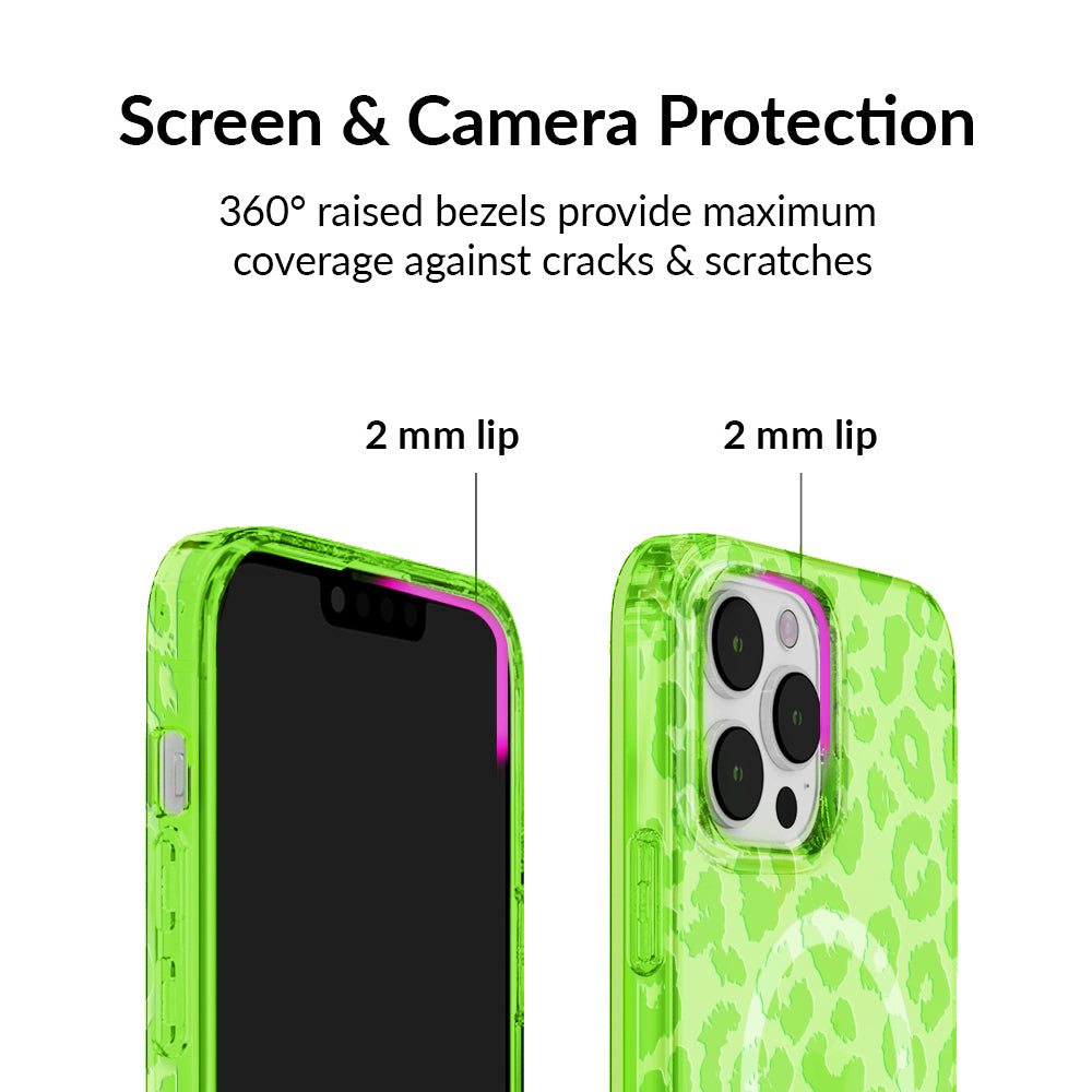 Key Lime Leopard iPhone Case - Image 3