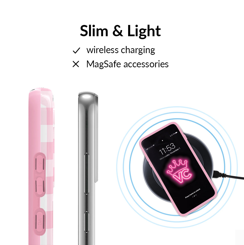 Baby Pink Gingham Samsung Case - Image 5