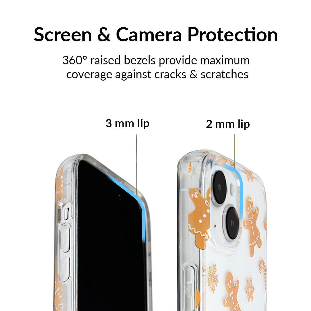 Holiday Gingerbread Clear iPhone Case - Image 3