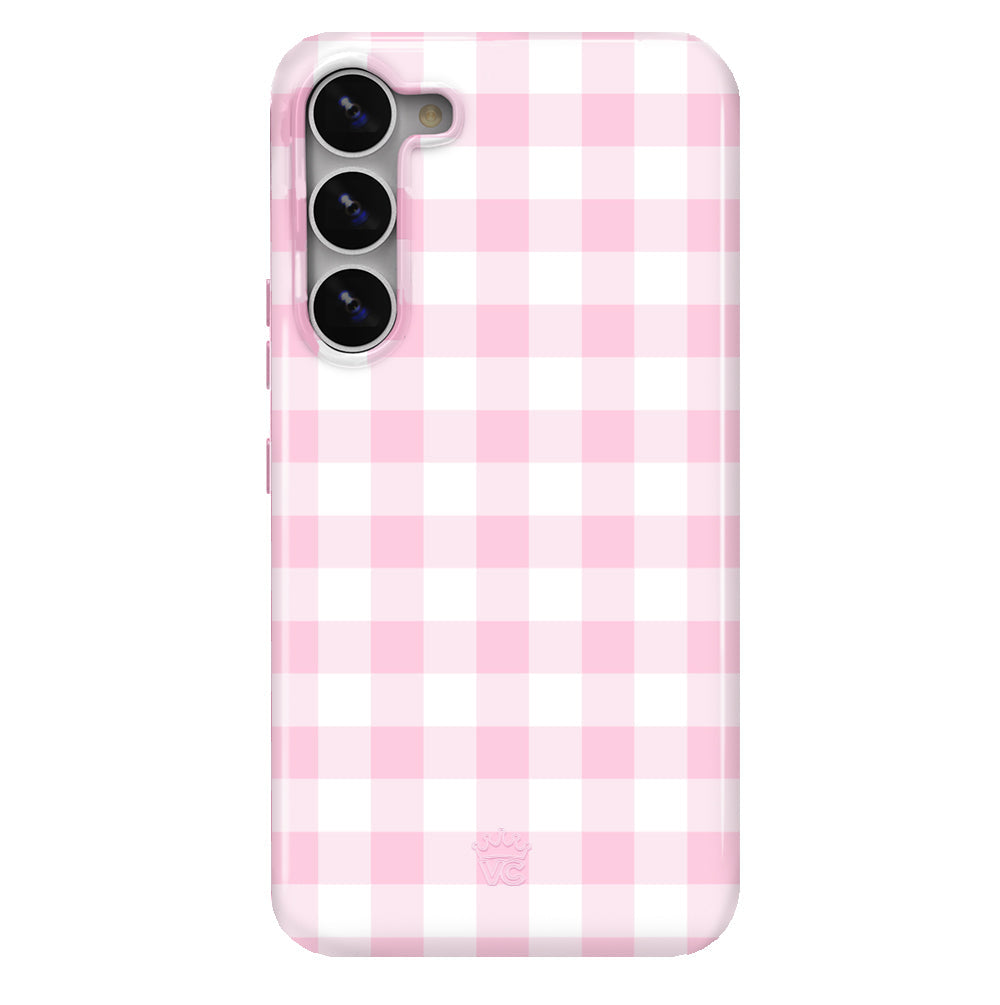 Baby Pink Gingham Samsung Case - Image 7