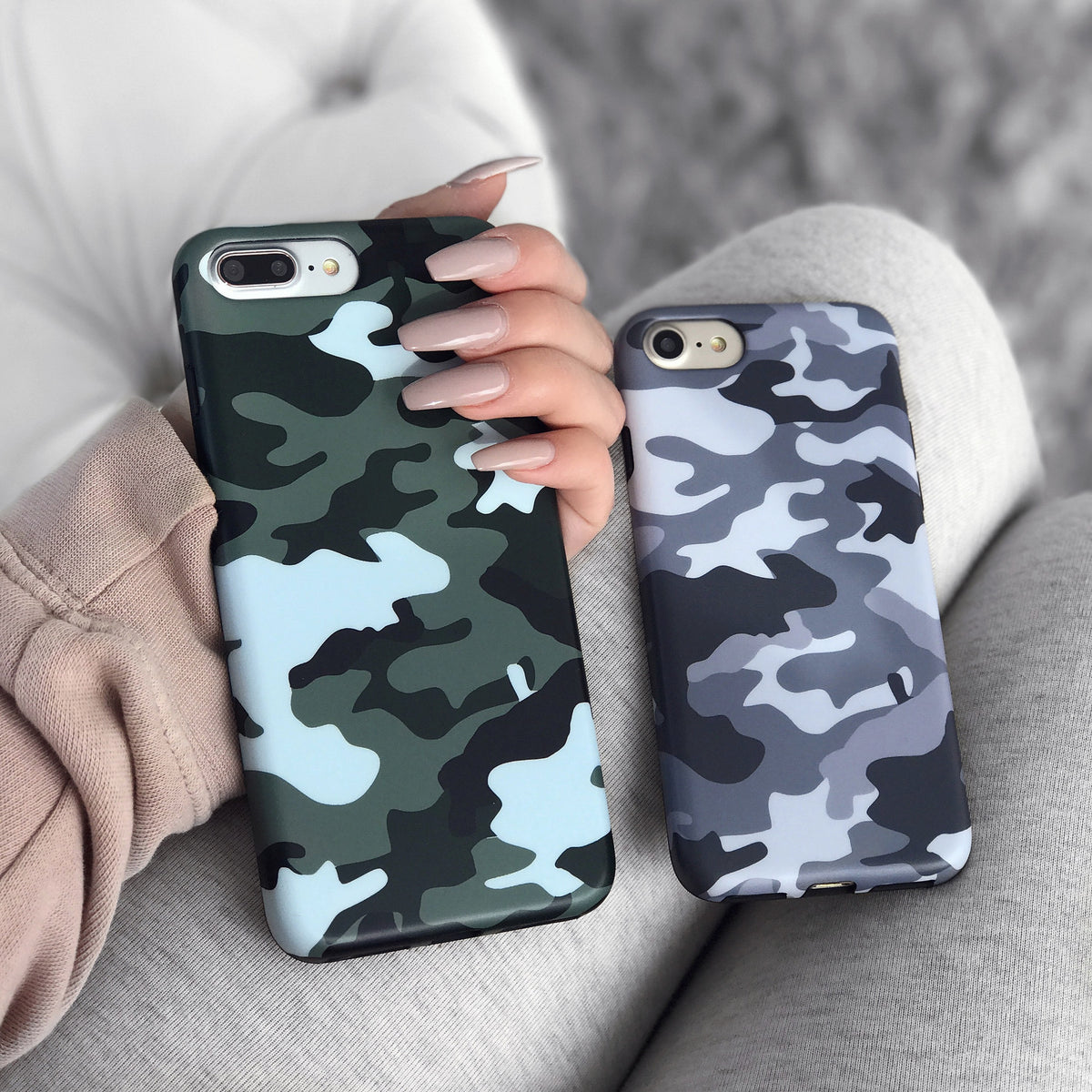 Green Camo iPhone Case - Image 2