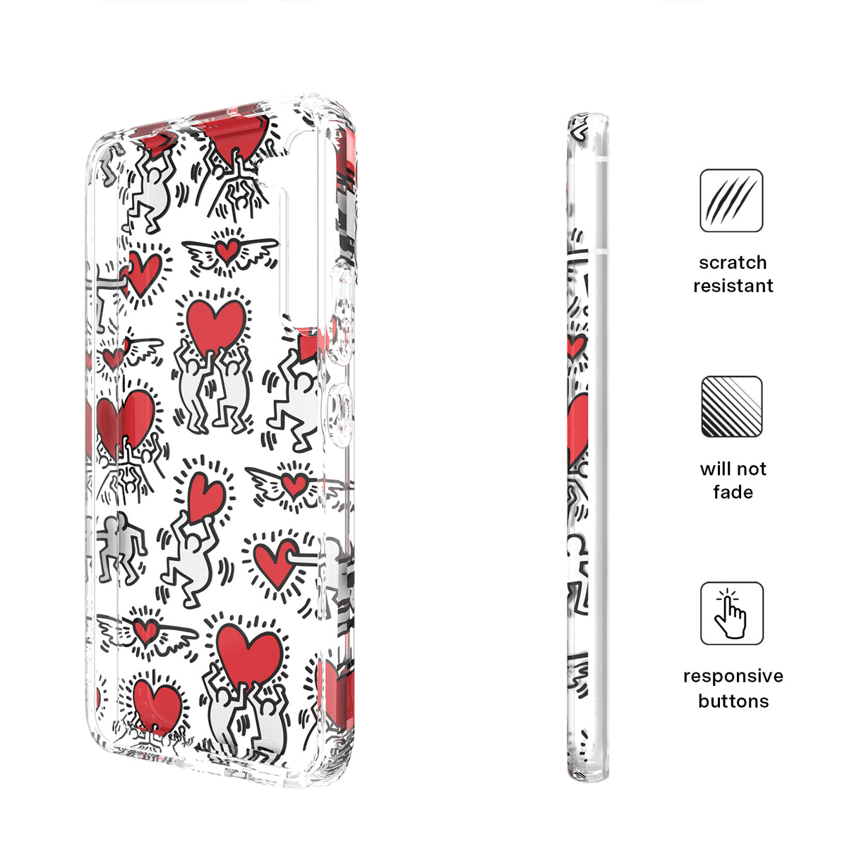 Keith Haring Heart-ist Samsung Case - Image 6
