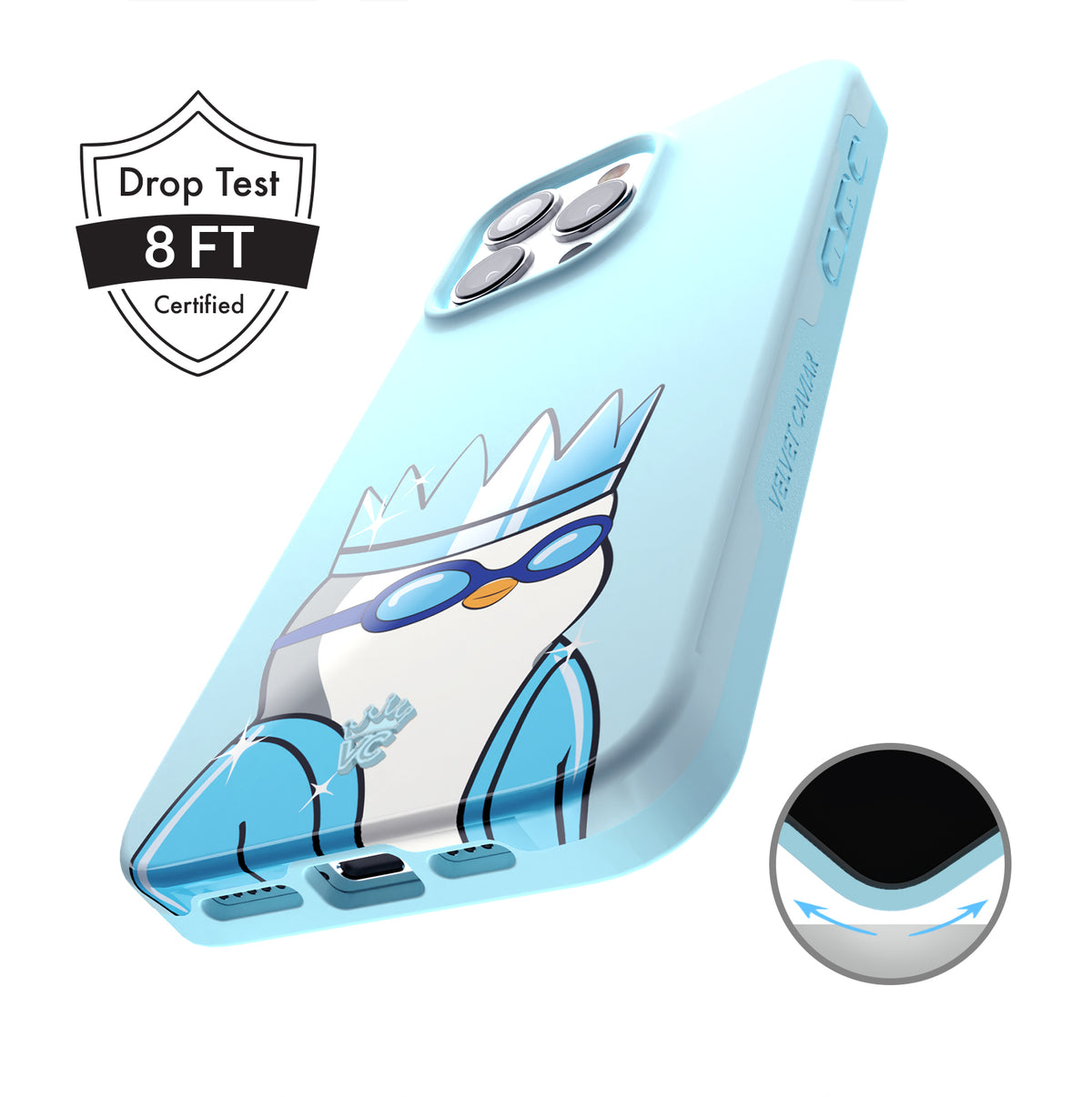 Pudgy Penguins Polar Blue iPhone Case - Image 5