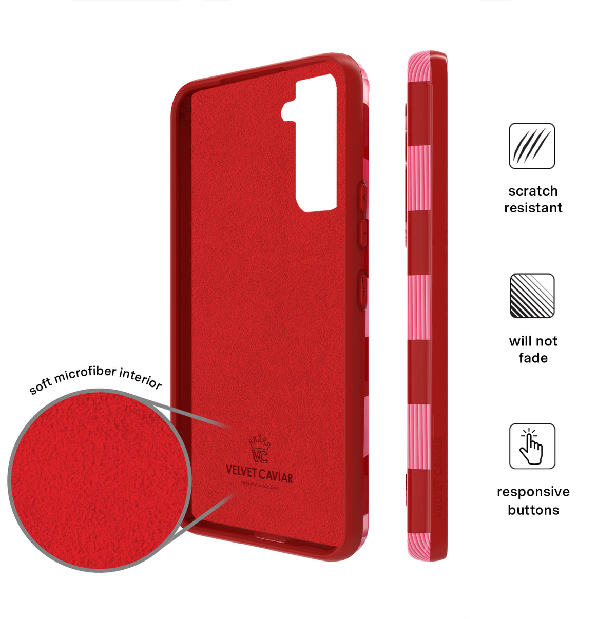 Rose Vibe Checkered Samsung Case - Image 6