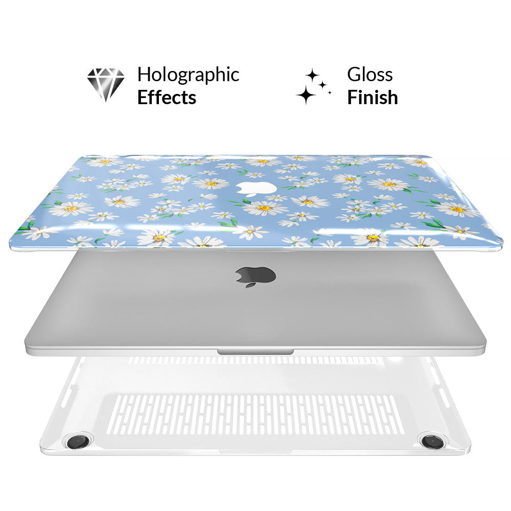 Blue Daisy MacBook Case - Image 3