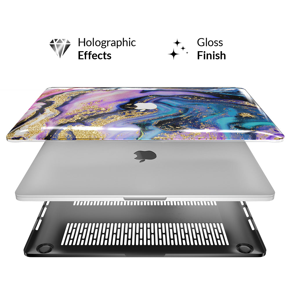 Galaxy Glitter Marble MacBook Case 2.0 - Image 3