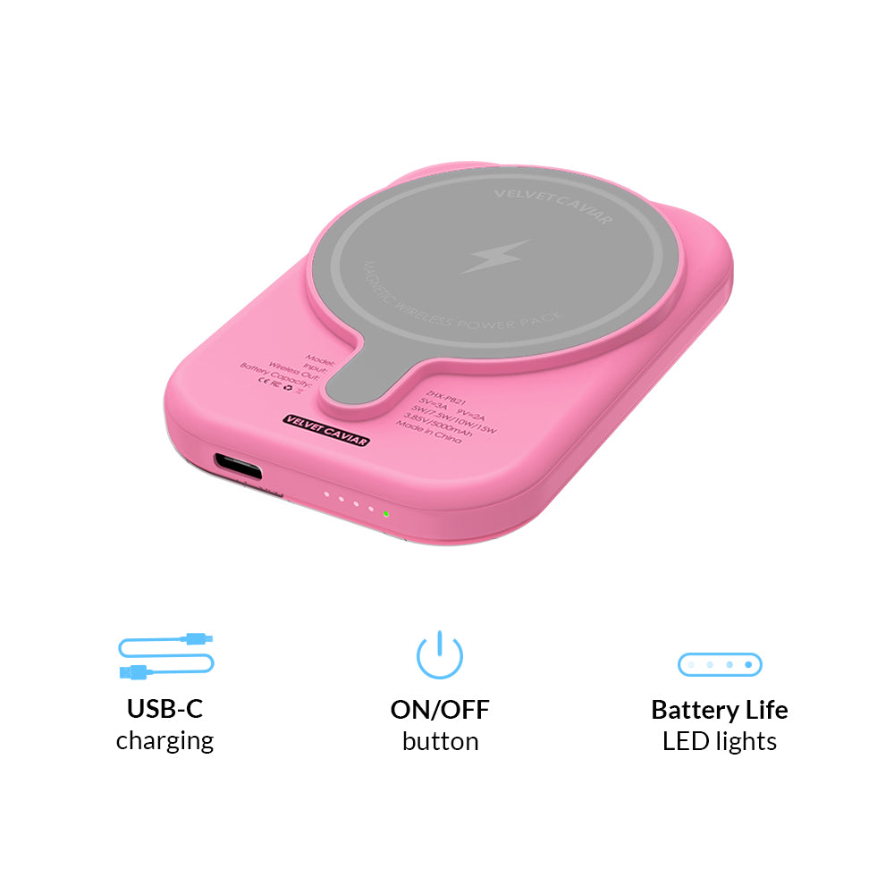 Keith Haring Pink Heart Portable MagSafe Charger Power Pack - Image 6