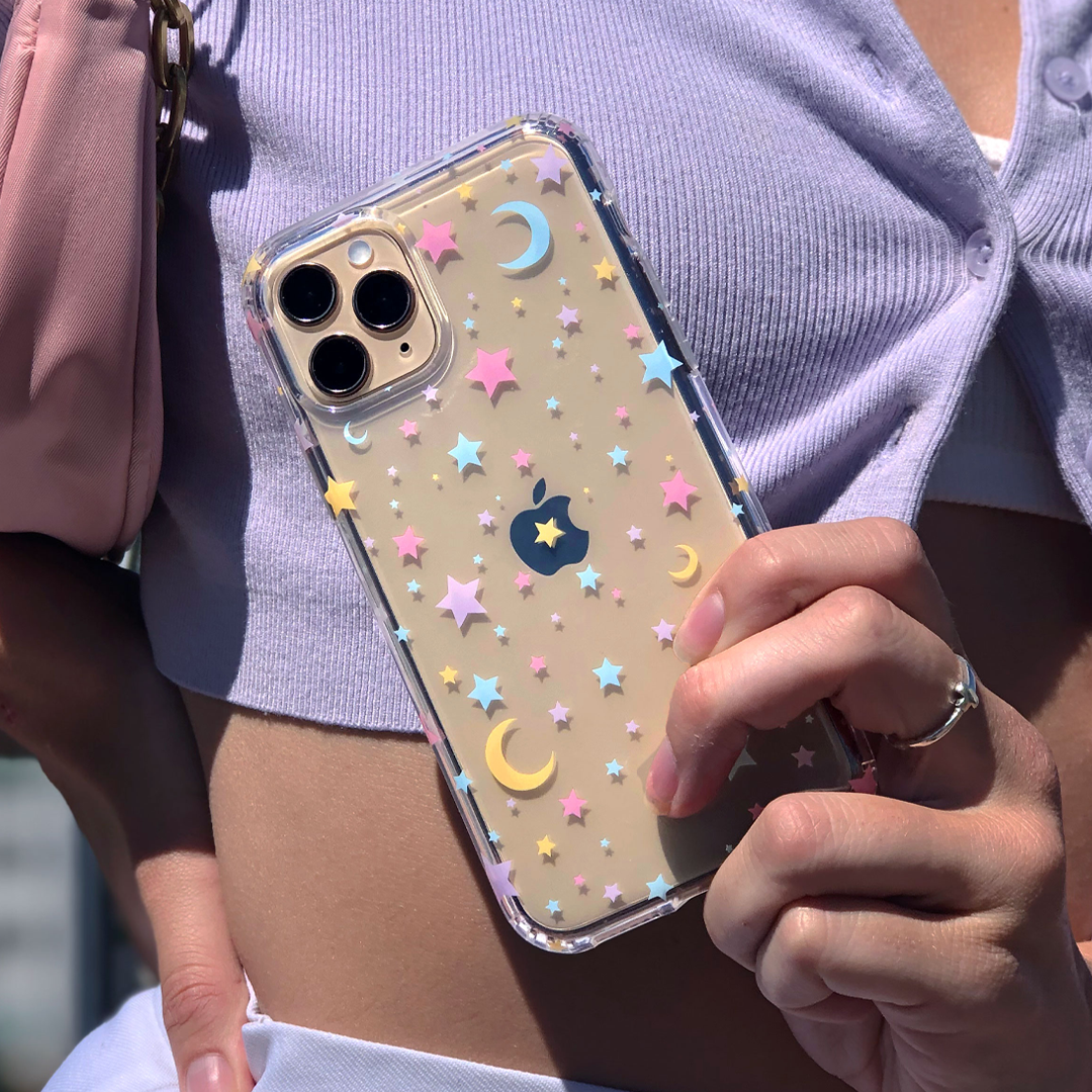 Pastel Starry Night Clear iPhone Case - Image 2