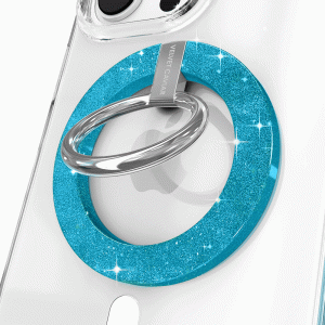 Blue Stardust Glitter MagSafe Grip Ring
