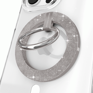 Grey Stardust Glitter MagSafe Grip Ring