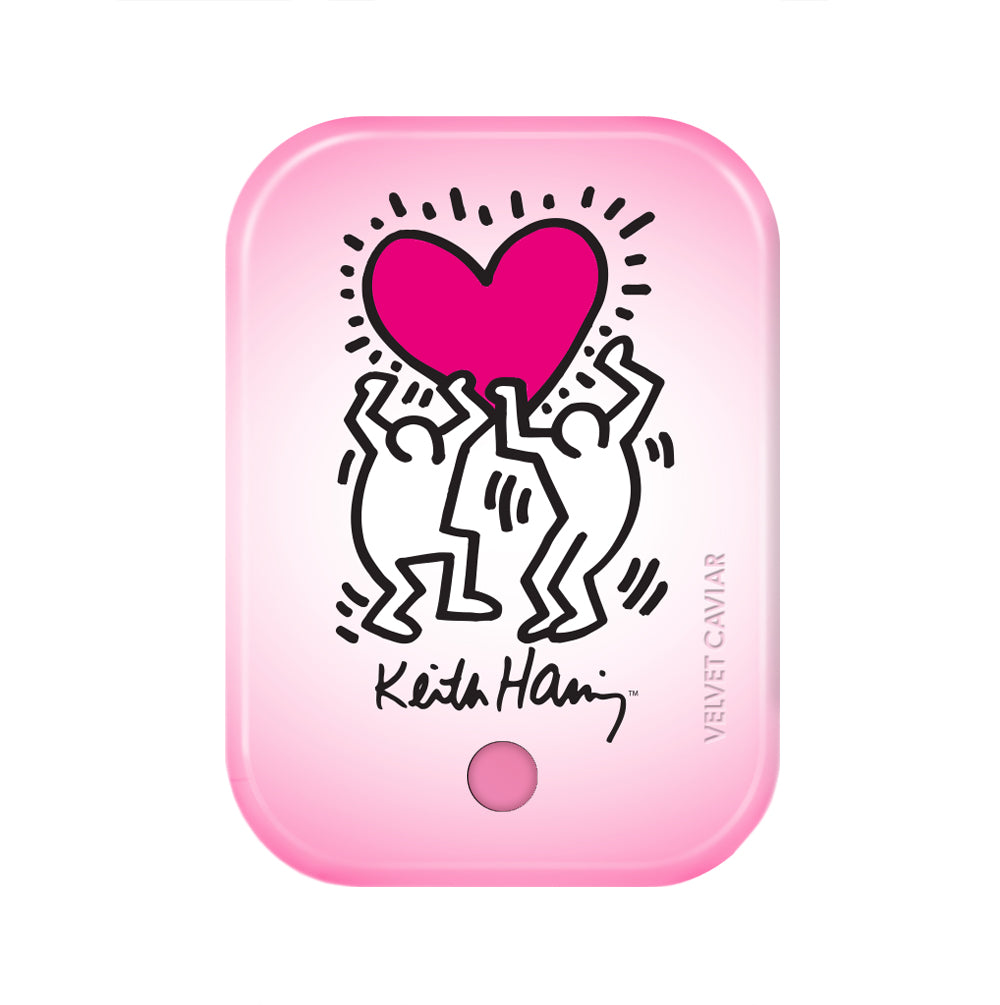 Keith Haring Pink Heart Portable MagSafe Charger Power Pack