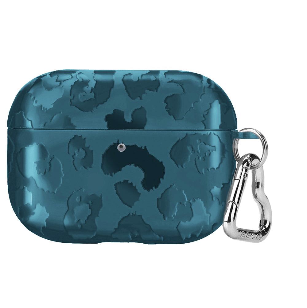 Metallic Navy Leopard AirPod Case - Image 5
