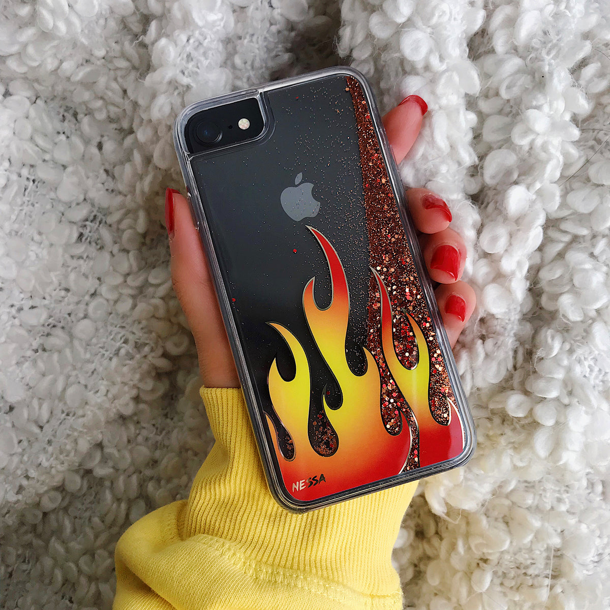 Glitter Flames iPhone Case by Nessa - Image 2