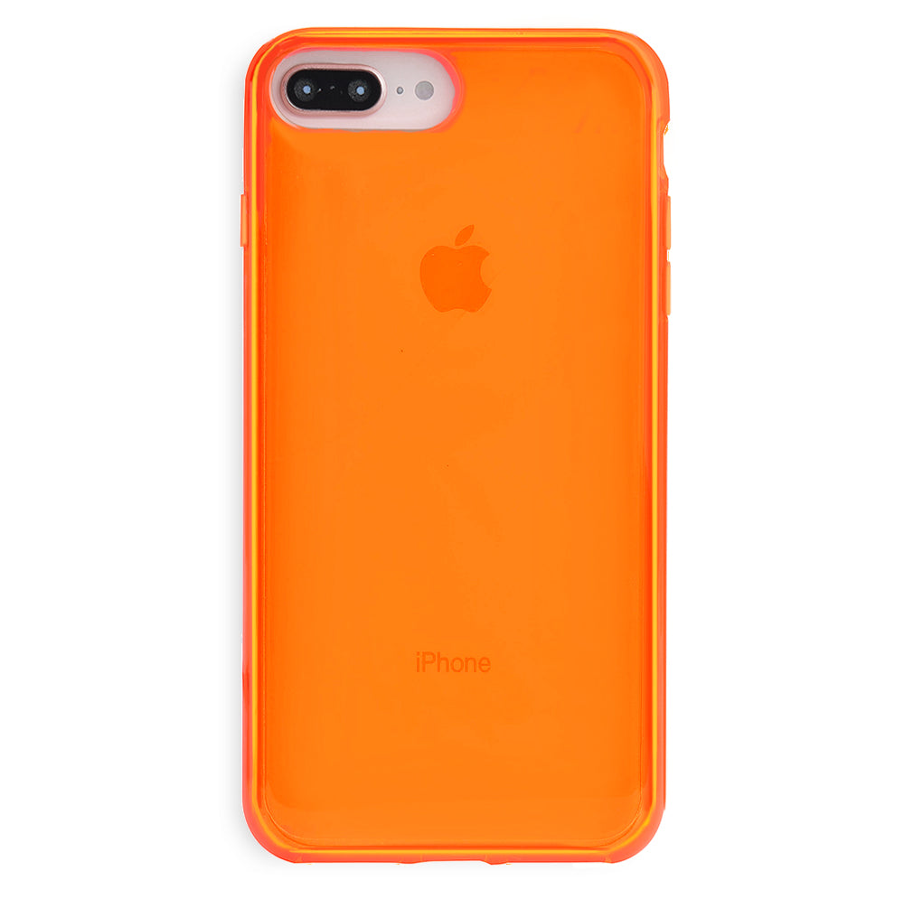 Neon Orange Clear iPhone Case - Image 8