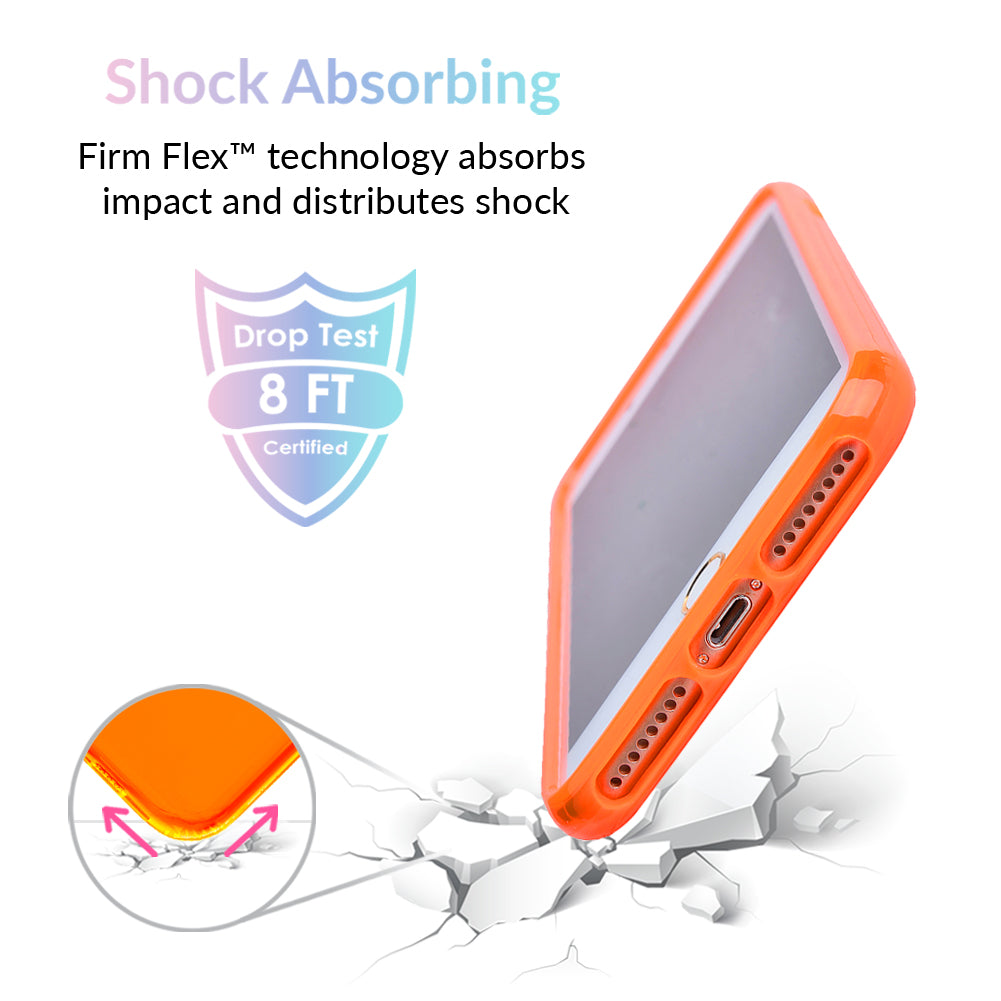 Neon Orange Clear iPhone Case - Image 4