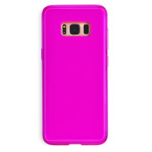 Neon Purple Clear Samsung Case