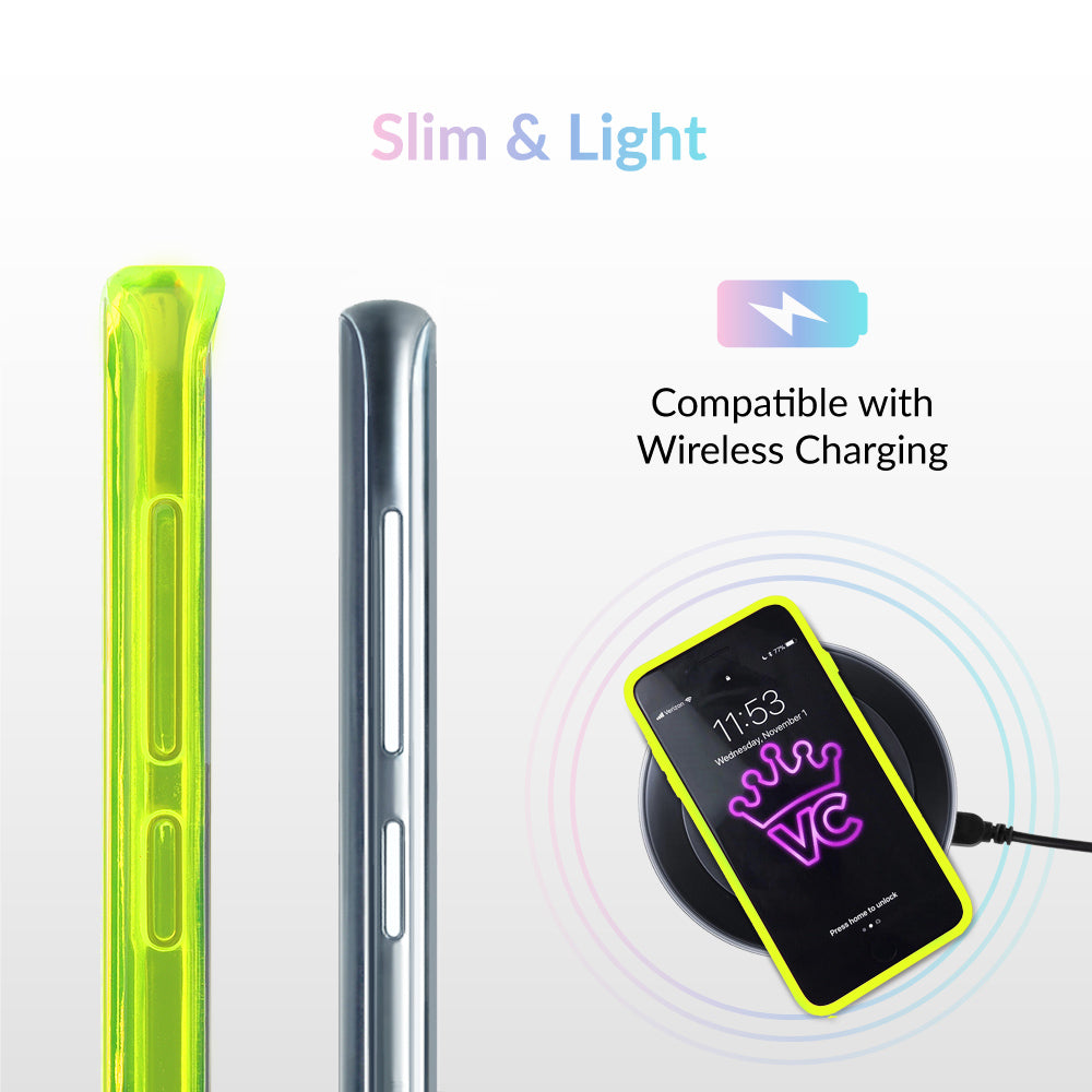 Neon Yellow Clear Samsung Case - Image 6