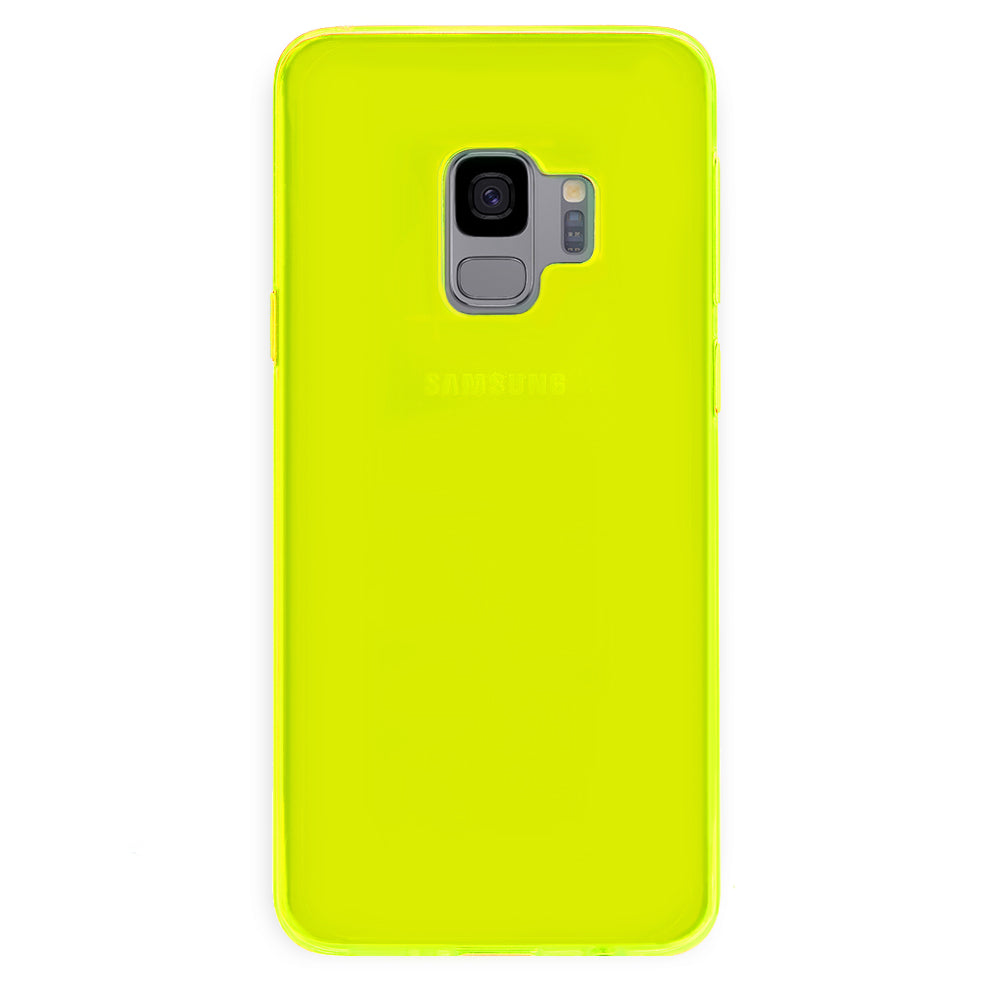 Neon Yellow Clear Samsung Case