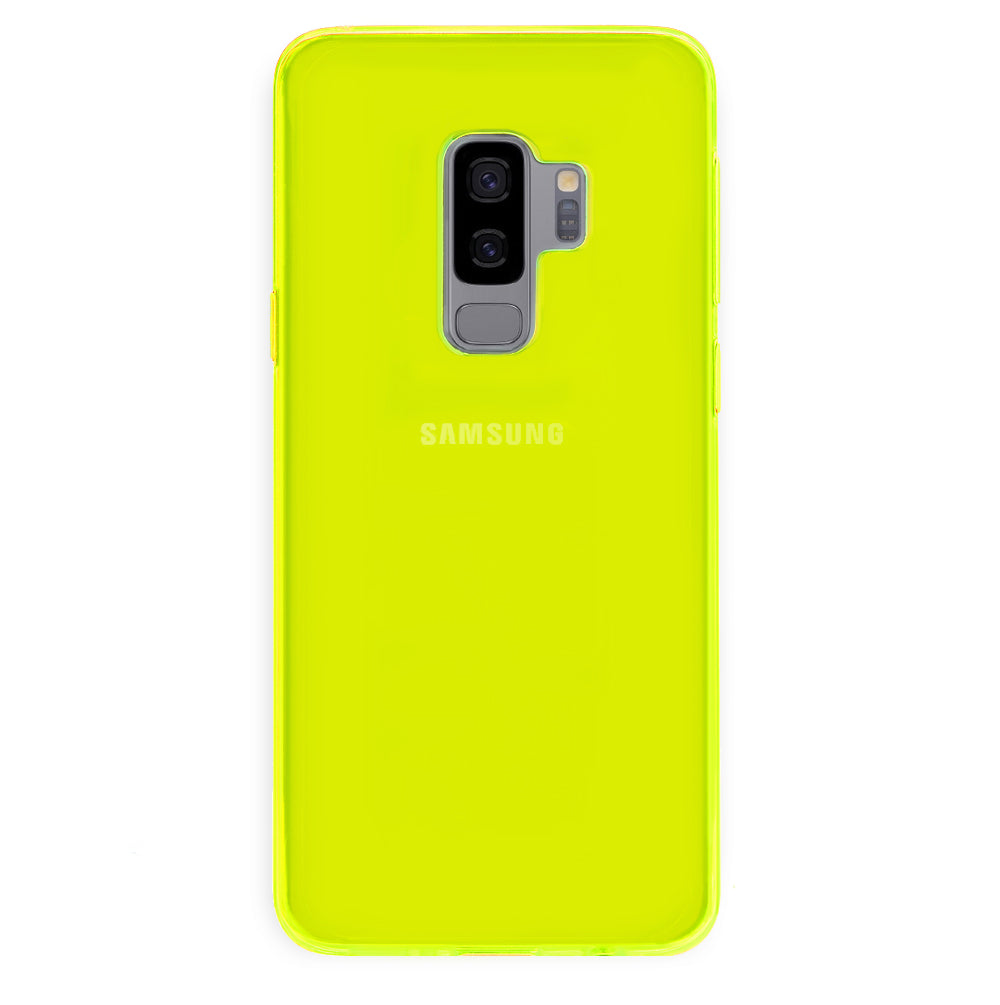 Neon Yellow Clear Samsung Case - Image 7