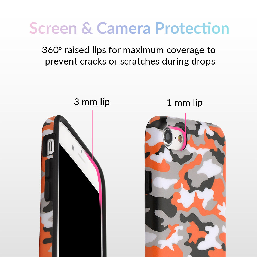 Orange Camo iPhone Case - Image 3