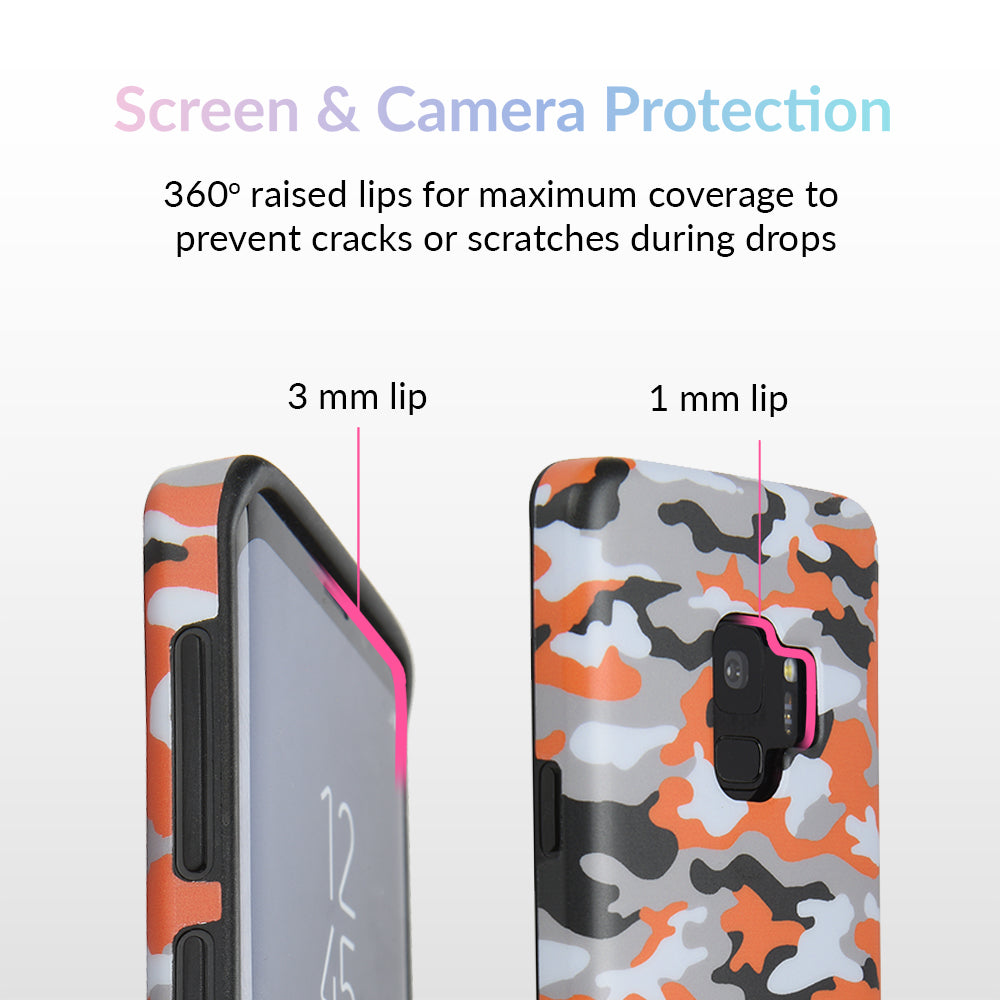 Orange Camo Samsung Galaxy Case - Image 2