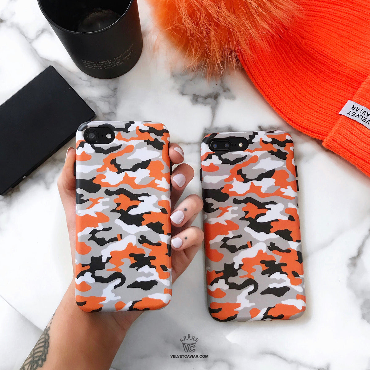 Orange Camo iPhone Case - Image 7