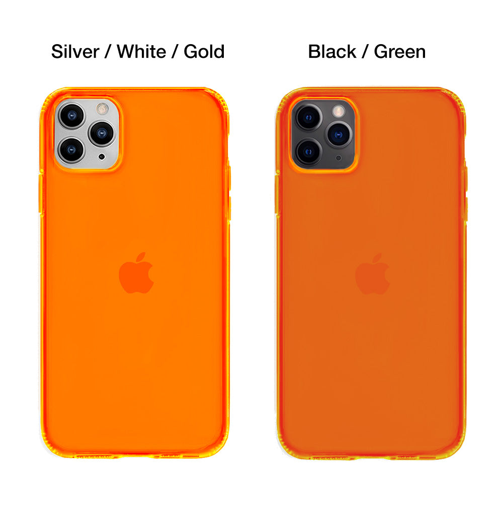 Neon Orange Clear iPhone Case - Image 7