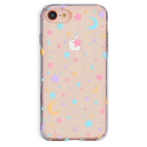 Pastel Starry Night Clear iPhone Case