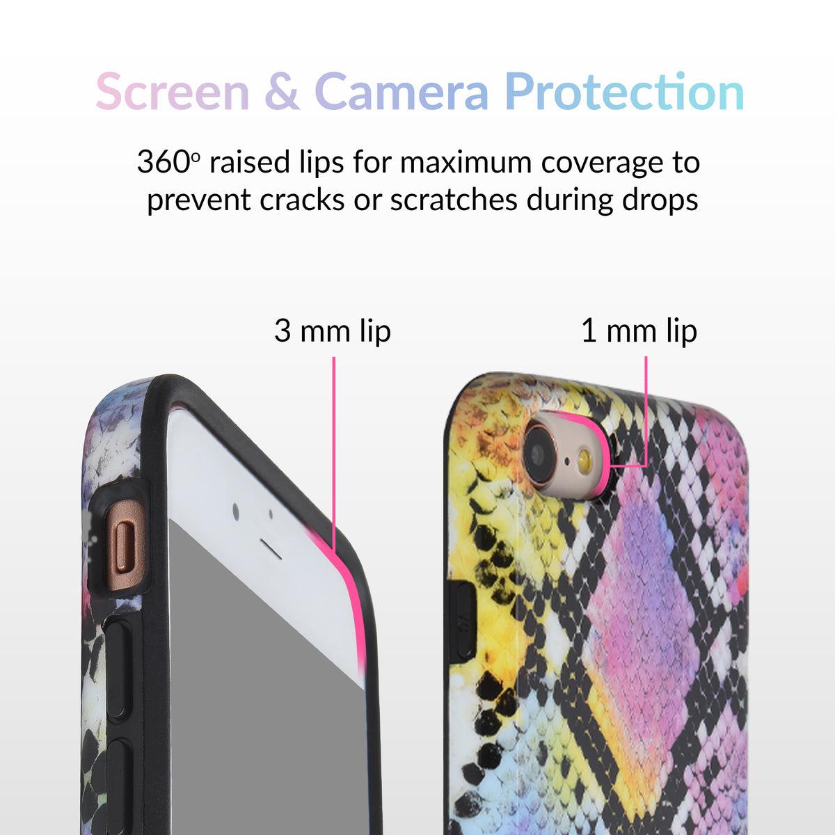 Neon Snakeskin iPhone Case - Image 3