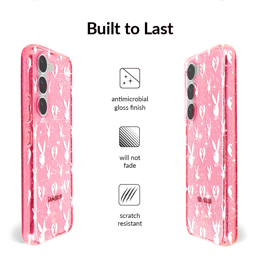 Playboy Pink Bunny Glitter Samsung Case - Image 4