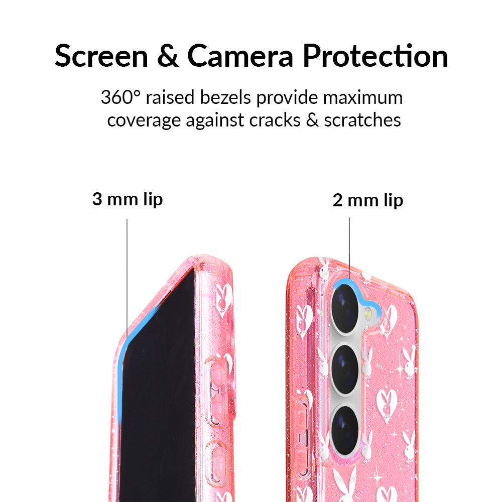 Playboy Pink Bunny Glitter Samsung Case - Image 3
