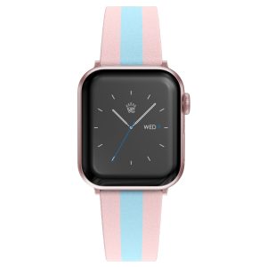 Pink & Blue Stripes Apple Watch Band