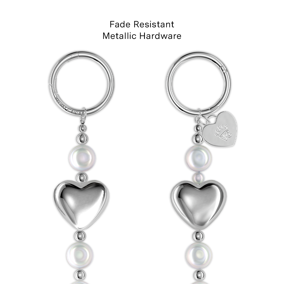 Pearl Heart Bag Chain - Image 3