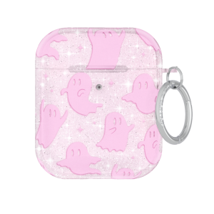 Ghosted Pink Glitter AirPod Case