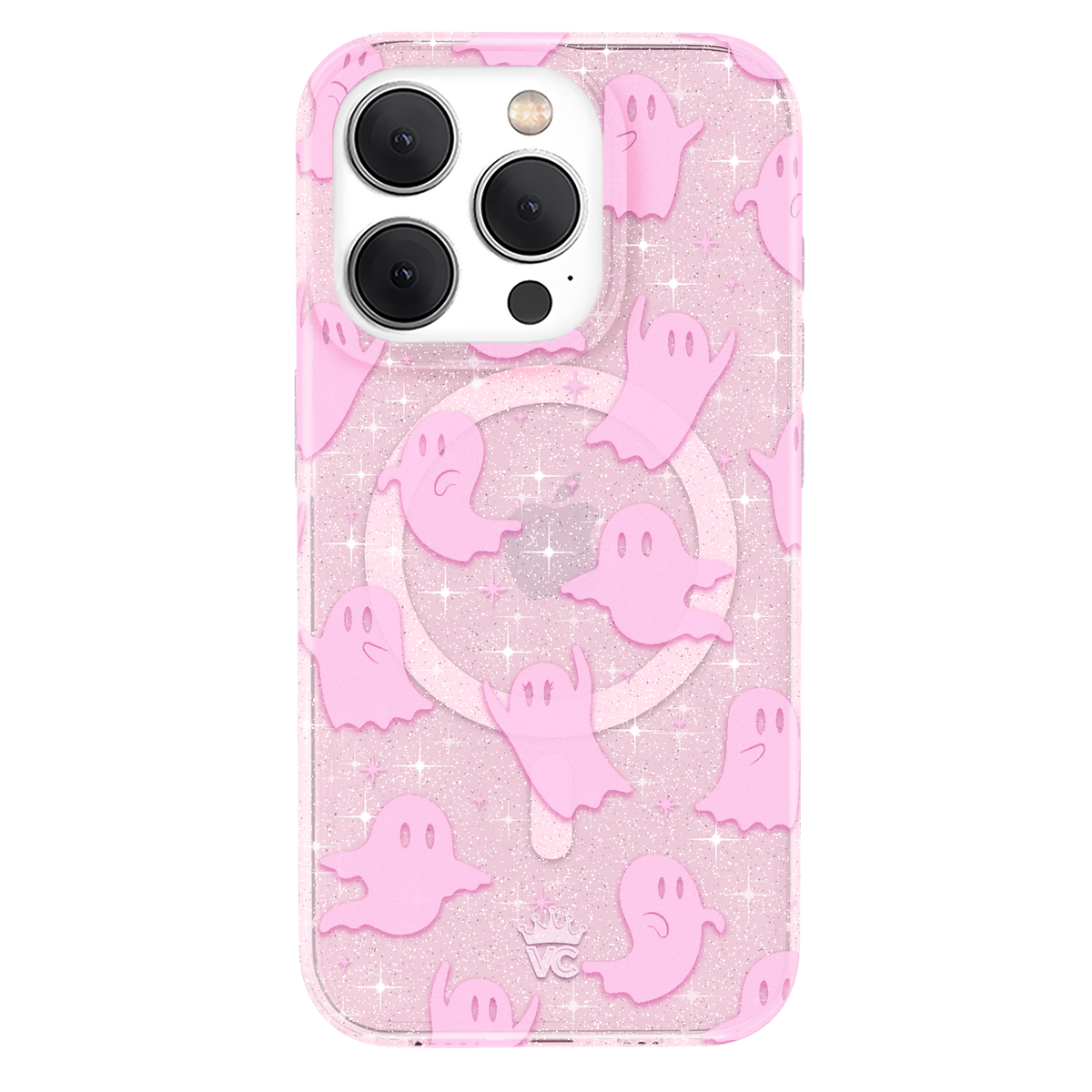 Ghosted Pink Glitter iPhone Case - Image 6