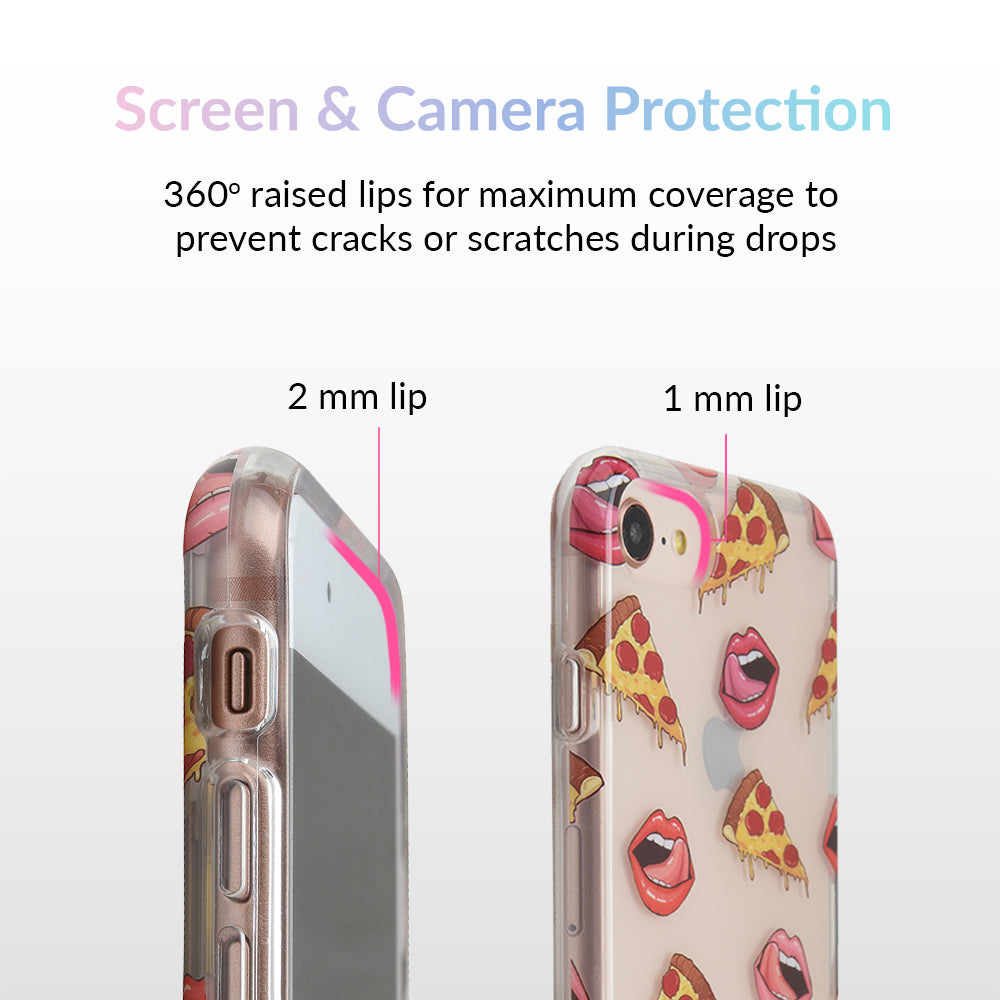 Pizza Lips iPhone Case by Kendall Vertes - Image 4