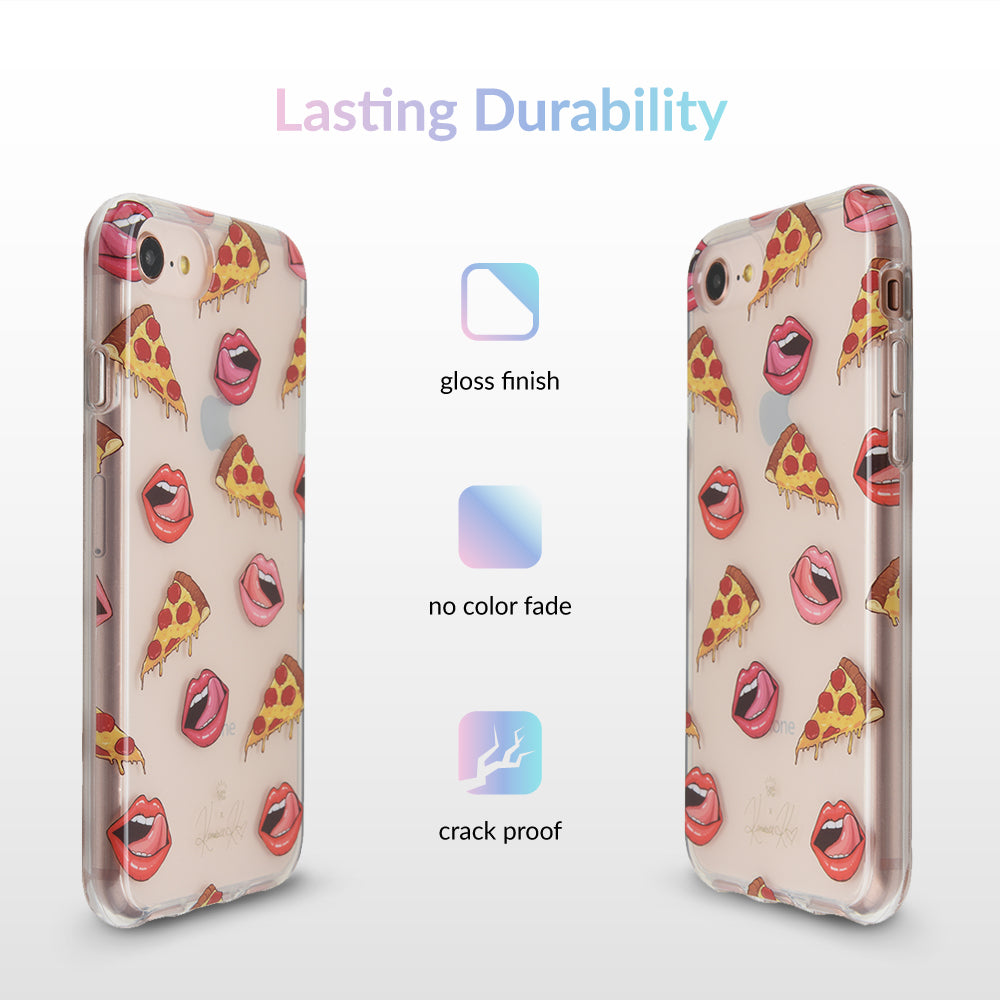 Pizza Lips iPhone Case by Kendall Vertes - Image 6