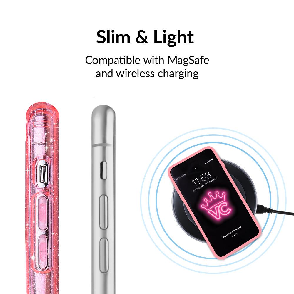 Pink Stardust Glitter iPhone Case - Image 5