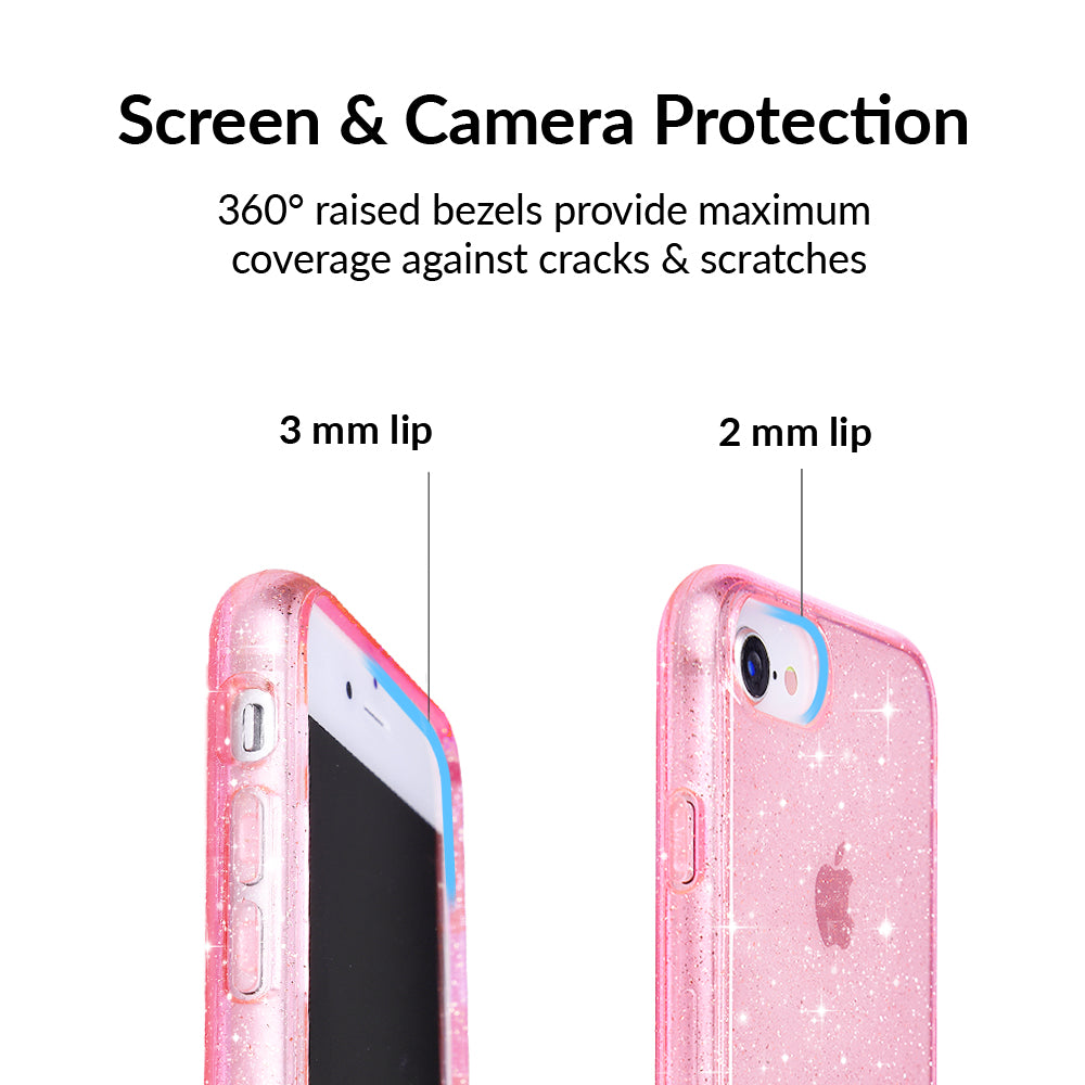 Pink Stardust Glitter iPhone Case - Image 2