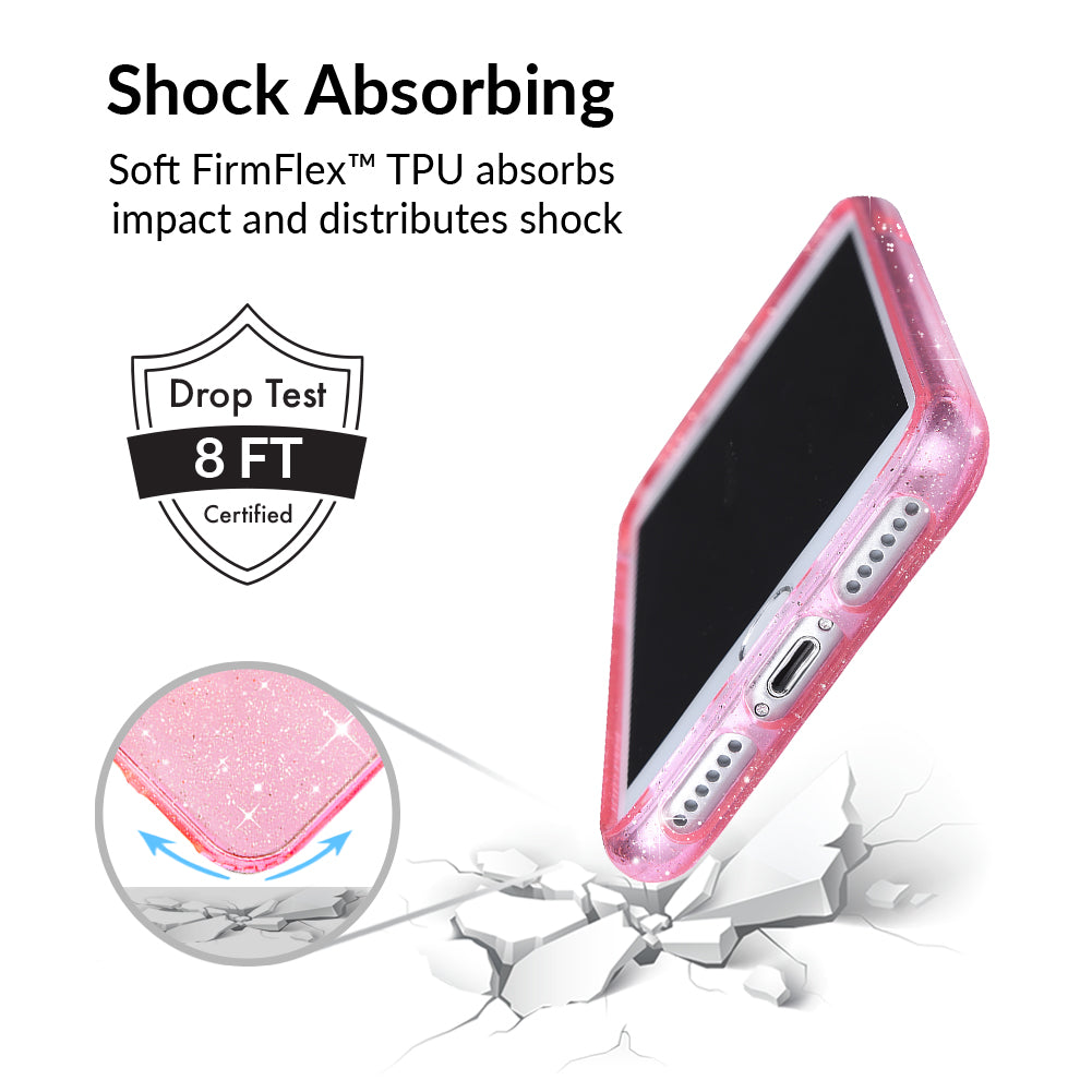 Pink Stardust Glitter iPhone Case - Image 3