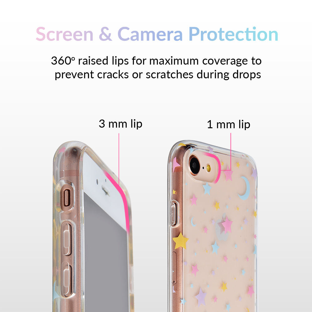 Pastel Starry Night Clear iPhone Case - Image 3