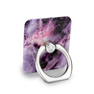 Purple Stone Marble Phone Ring