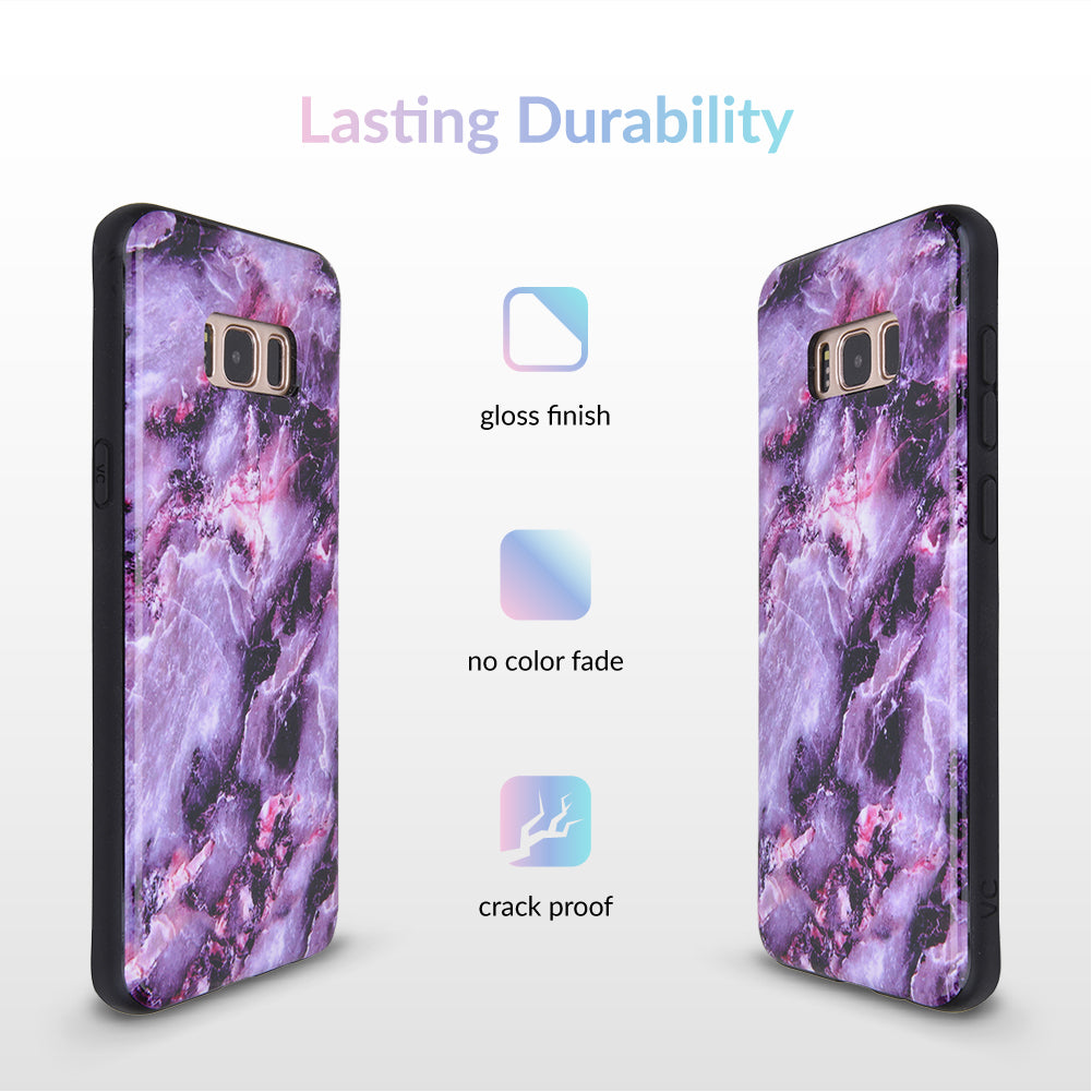 Purple Stone Marble Samsung Galaxy Case - Image 4