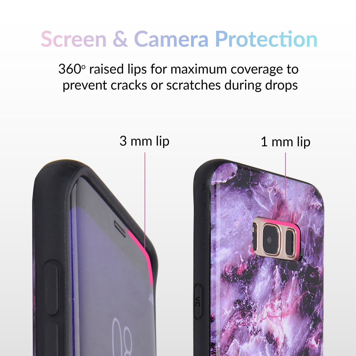 Purple Stone Marble Samsung Galaxy Case - Image 8